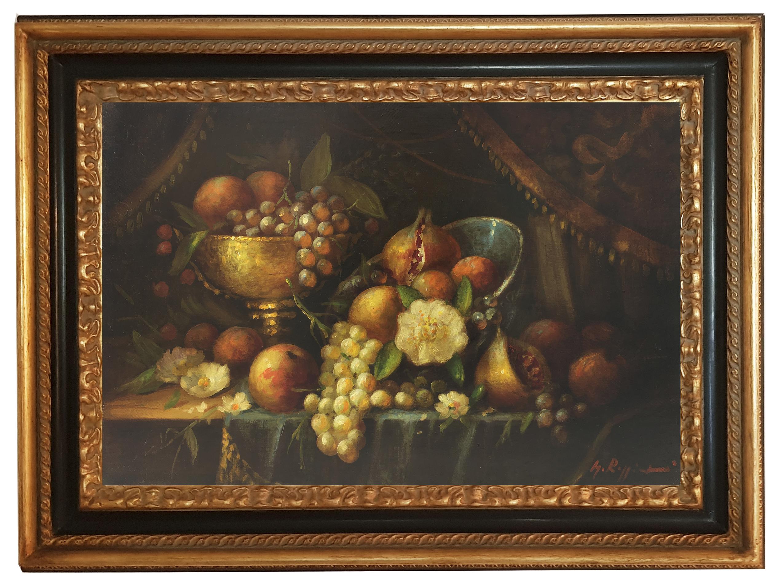 STILL LIFE - Massimo Reggiani - Italienisches Gemälde, Öl auf Leinwand