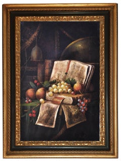 Still Life - Massimo Reggiani Oil on Canvas Italian Painting