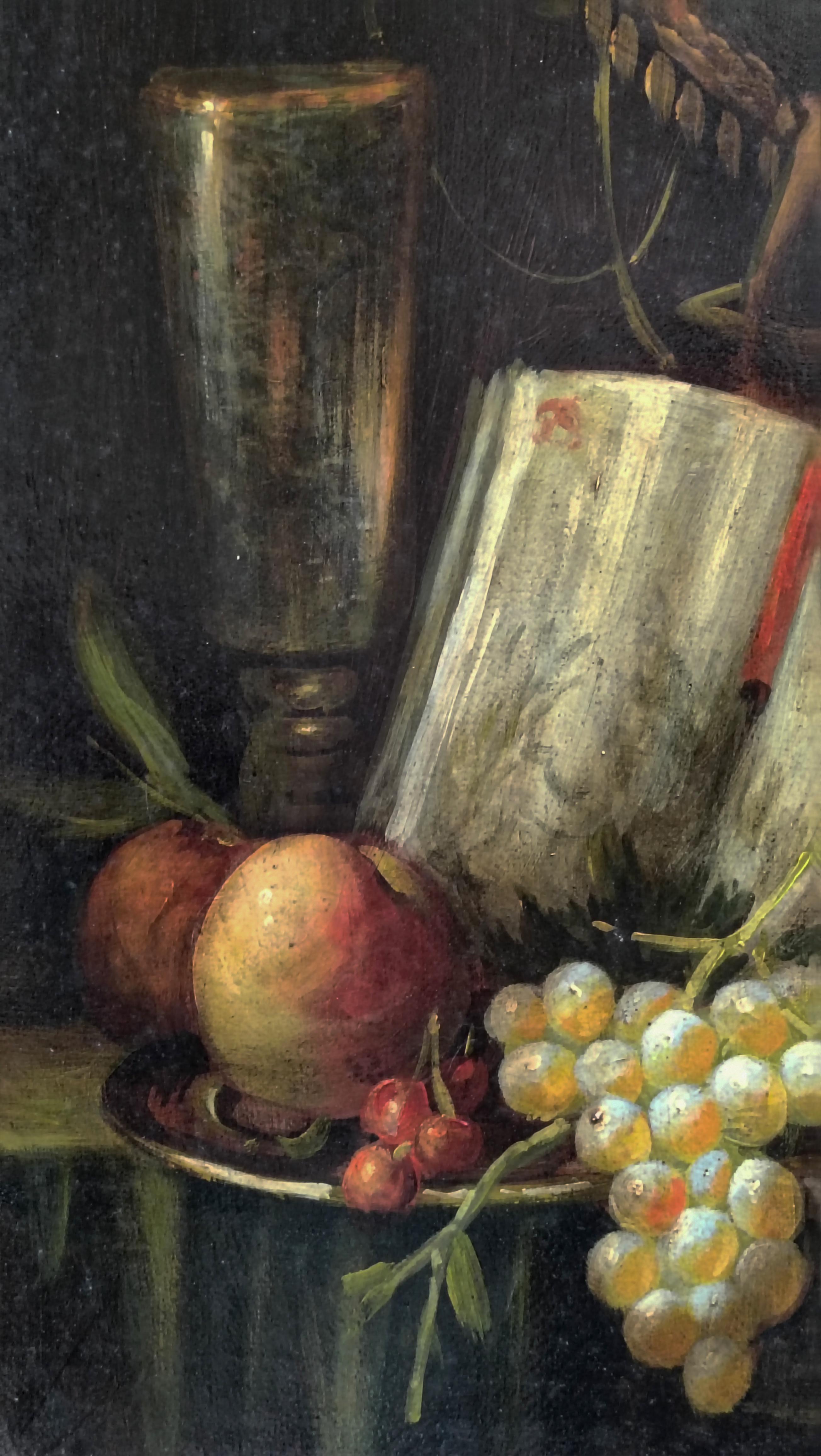 STILL LIFE - Massimo Reggianil - Pittura italiana olio su tela in vendita 12