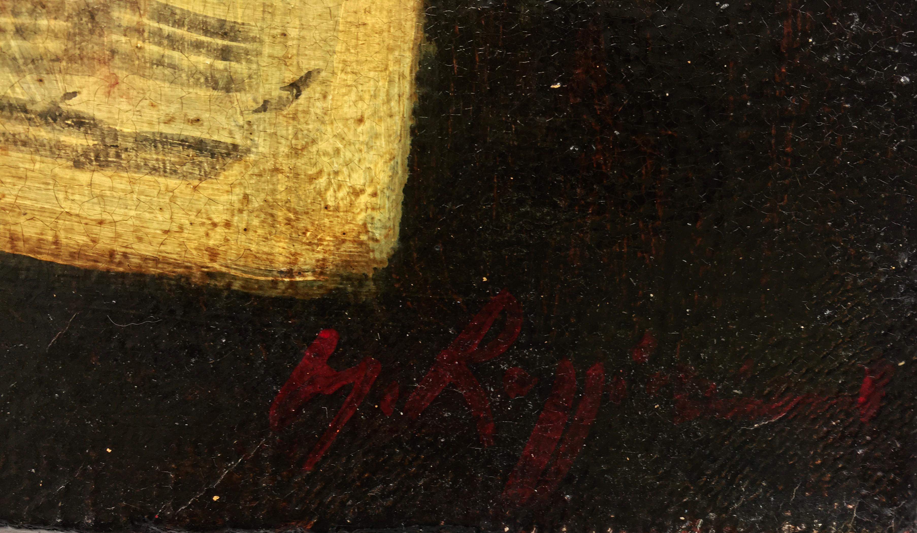 STILL LIFE - Massimo Reggianil - Italienisches Gemälde, Öl auf Leinwand im Angebot 5