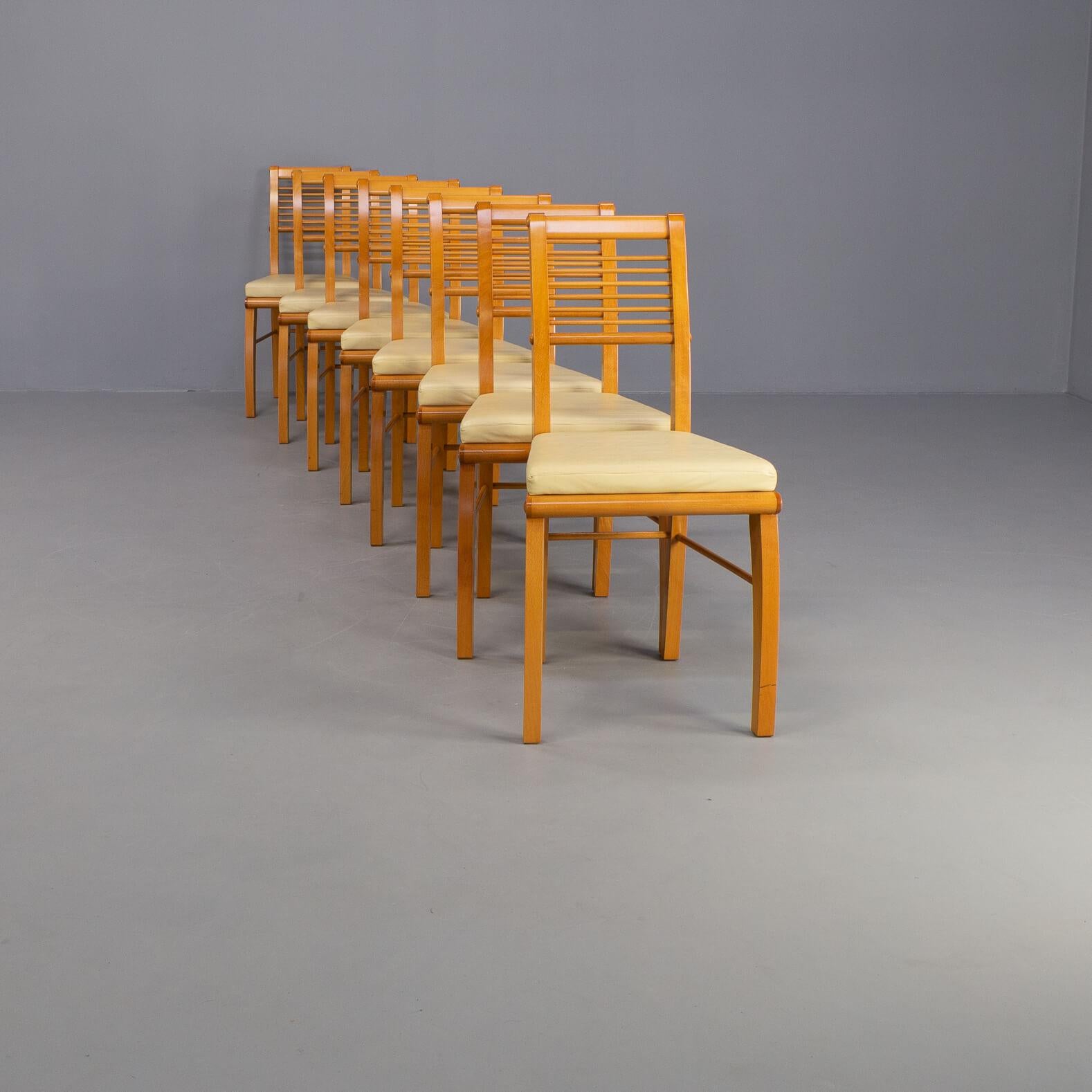 Massimo Scolari 'Eubea' Dining Chair for Giorgetti Set/8 For Sale at 1stDibs