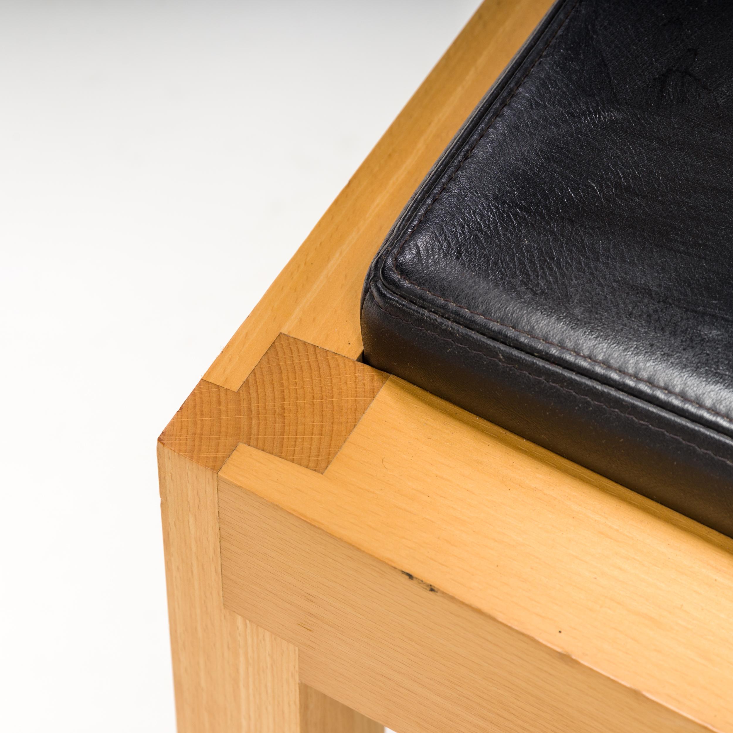 Chaise de bureau Spring de Massimo Scolari pour Giorgetti en hêtre et ébène, années 1990 1