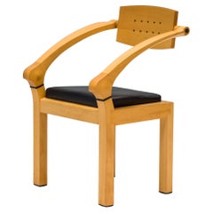 Chaise de bureau Spring de Massimo Scolari pour Giorgetti en hêtre et ébène, années 1990