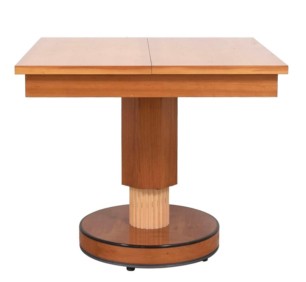 fluted dining table extendable