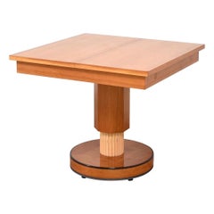 Massimo Scolari for Giorgetti S.p.A. Extendable Ur Table, Fluted Pedestal Base