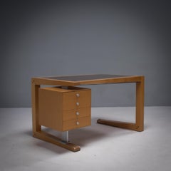 Massimo Scolari for Giorgetti Zeno Beech and Ebony Desk, 1990s