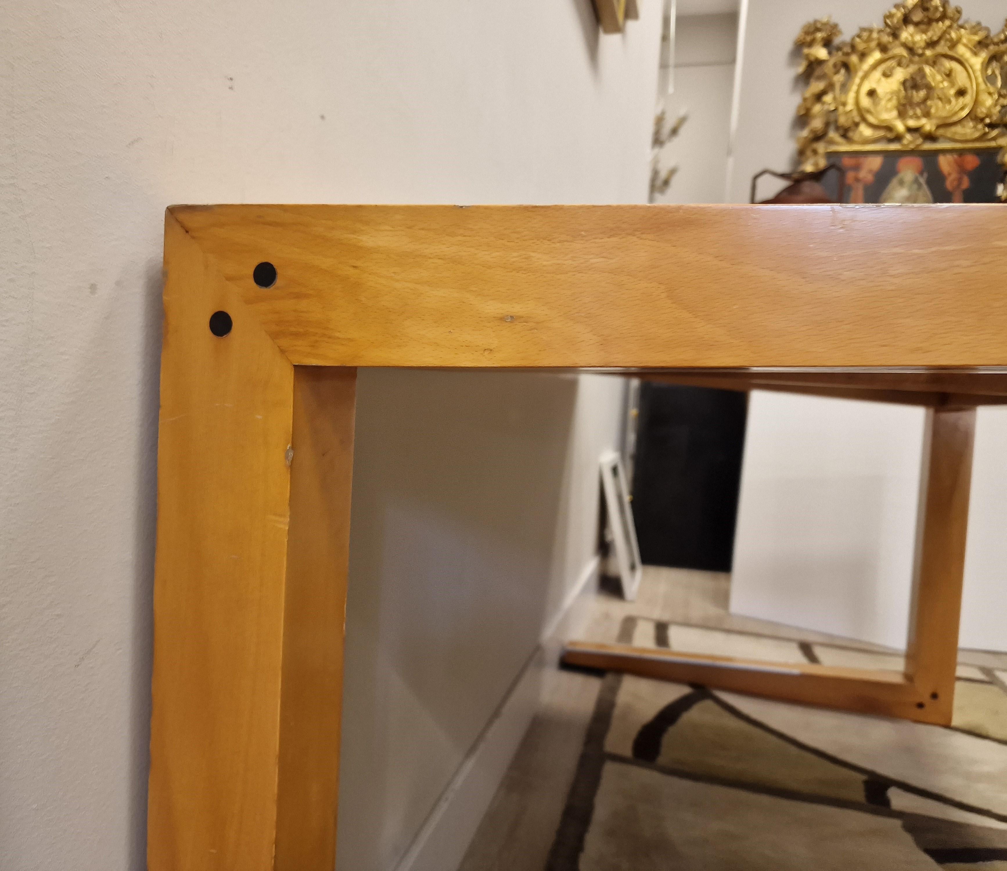 Massimo Scolari Italian Desk table for Giorgetti, black rubber wood For Sale 10
