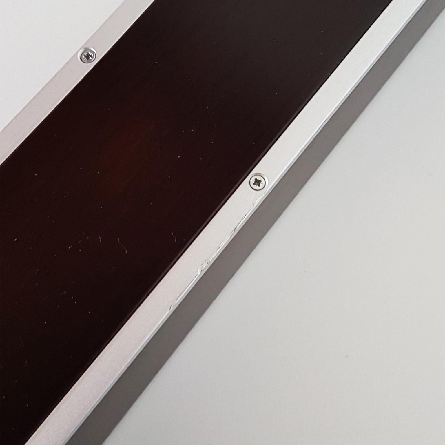 Massimo Scolari Italian Solid Dark Painted Beech Wood Desk with Ebony Top For Sale 13