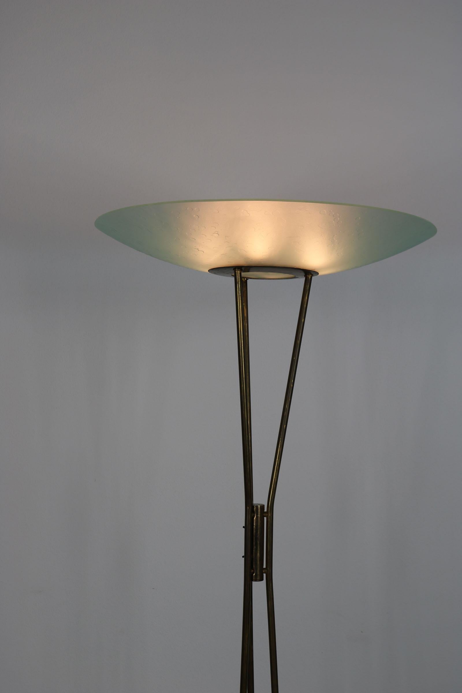 Gateano Scolari Stilnovo Italian Floor Lamp from the 50s In Good Condition For Sale In Wolfurt, AT
