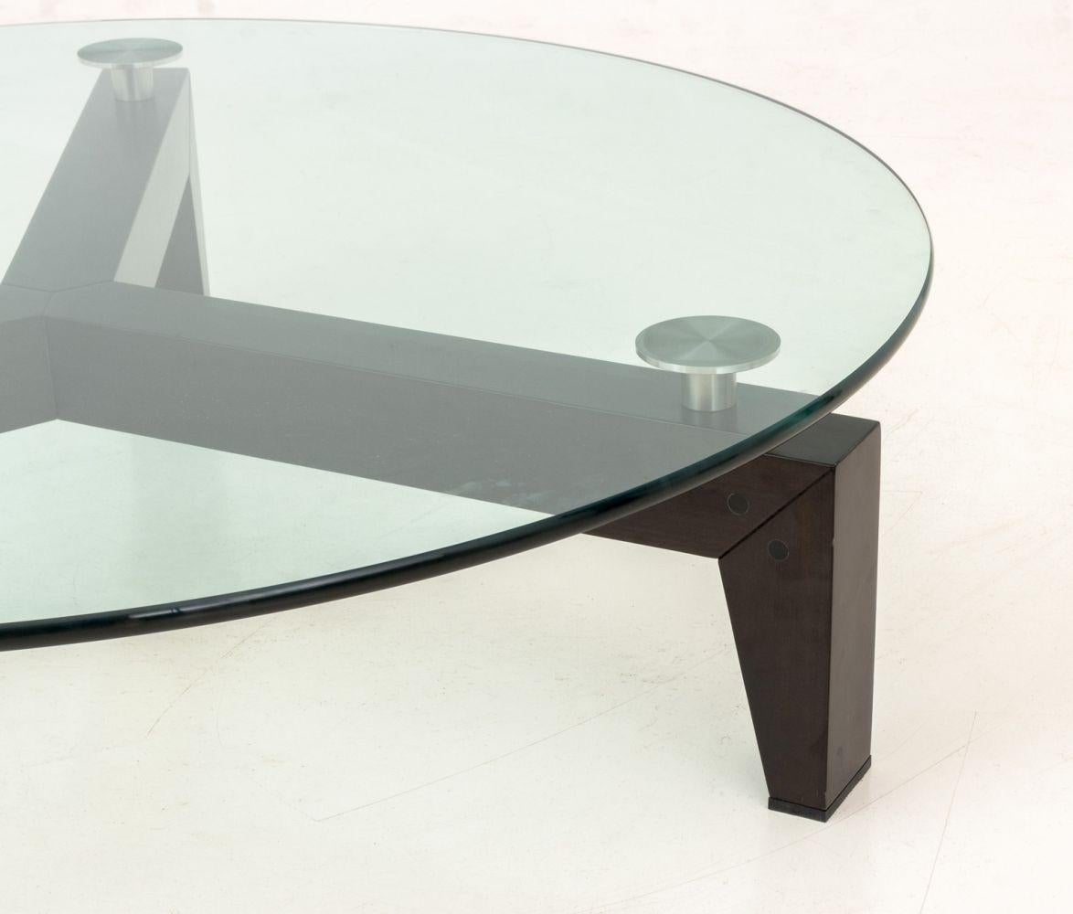italien Table basse à plateau de verre Massimo Scolari x Giorgetti en vente