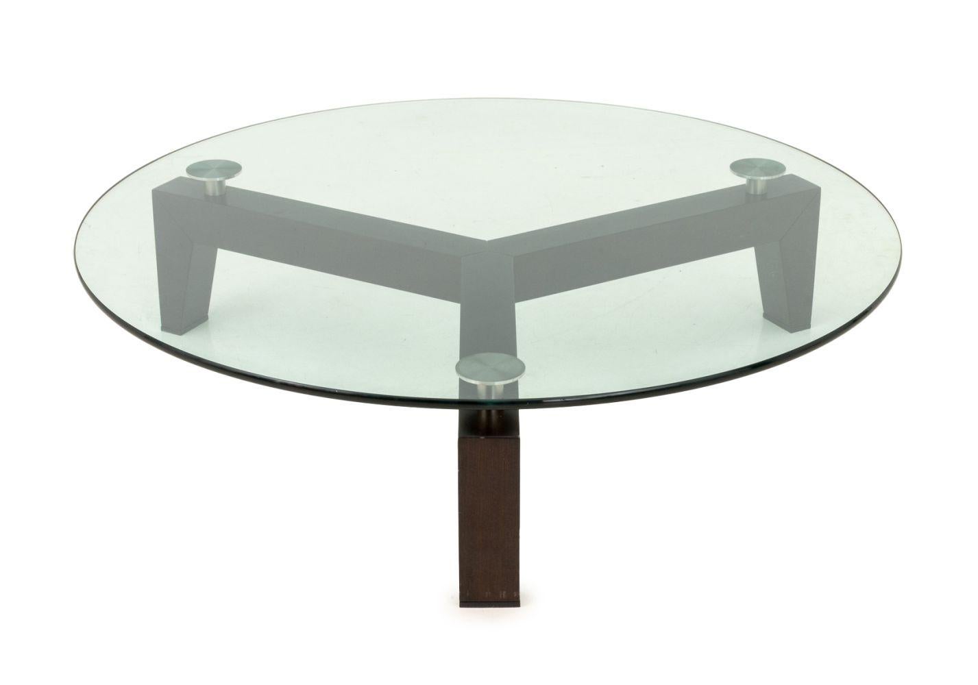 Table basse à plateau de verre Massimo Scolari x Giorgetti Bon état - En vente à Astoria, NY