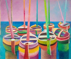 Boats - Paint by Massimo Sonnino - 1998