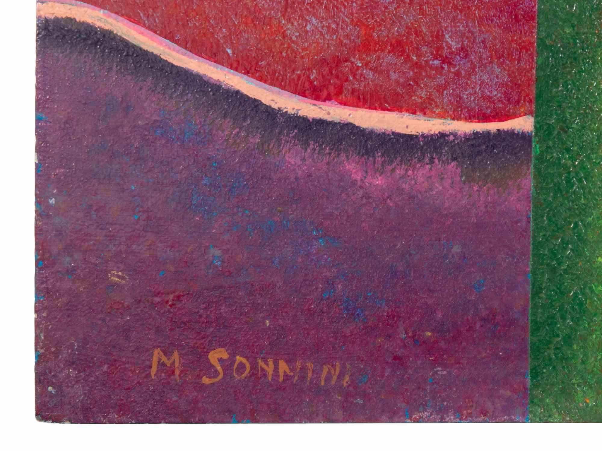 Landhäuser in der Toskana - Gemälde von Massimo Sonnino - 1999 im Angebot 2