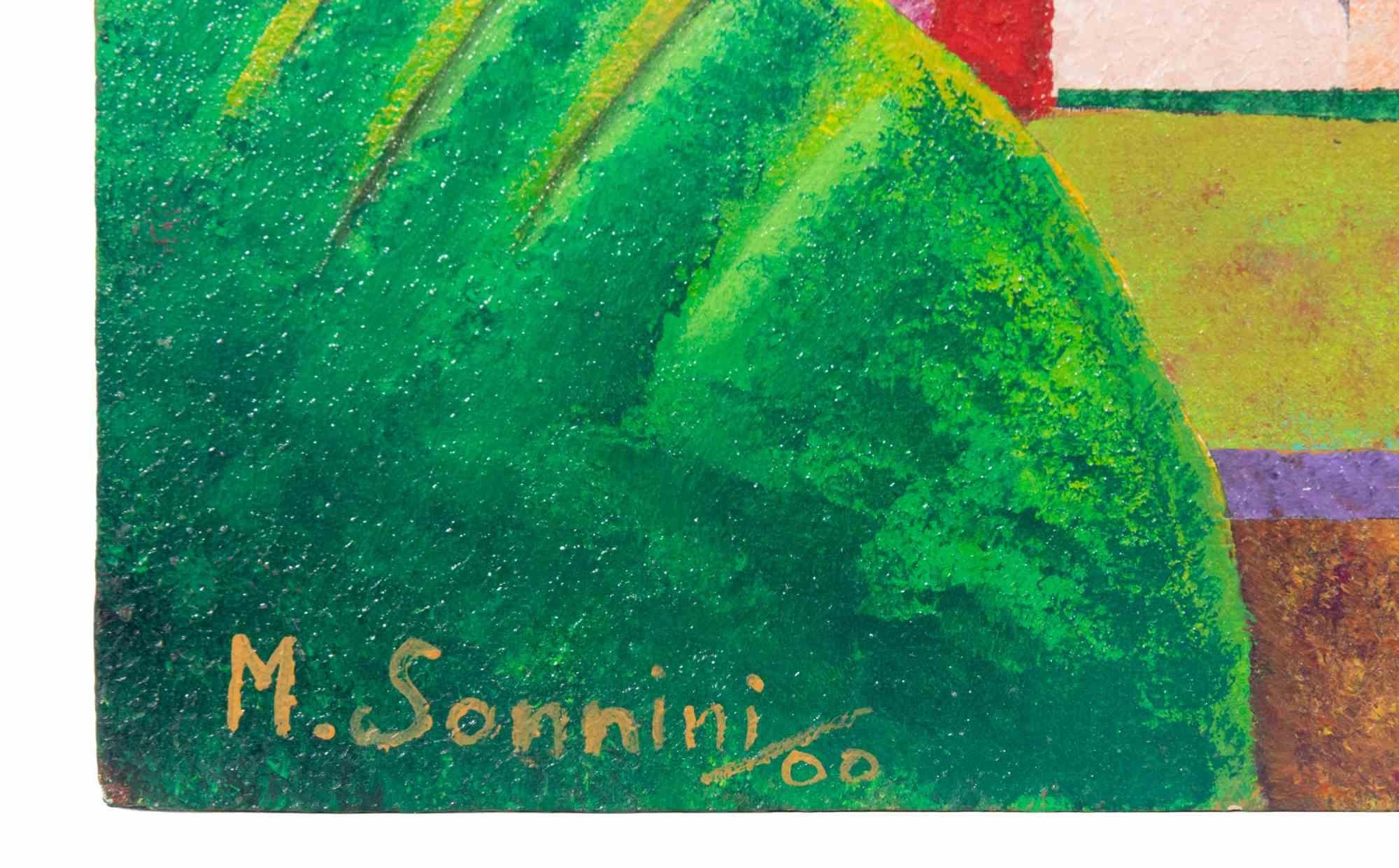 Landscape - Painting by Massimo Sonnini - 2000 For Sale 1