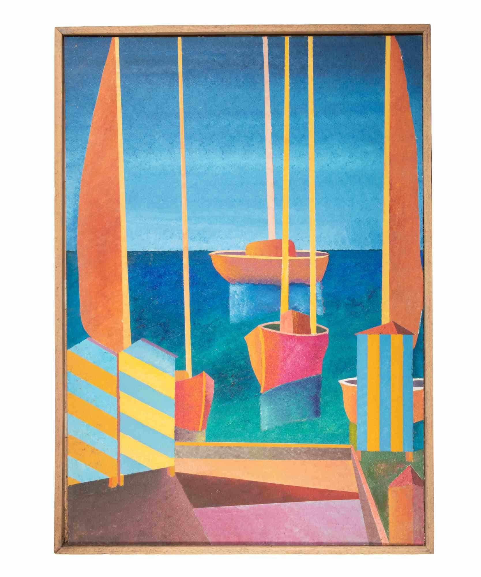 Marin - Gemälde von Massimo Sonnino - 1998 im Angebot 1