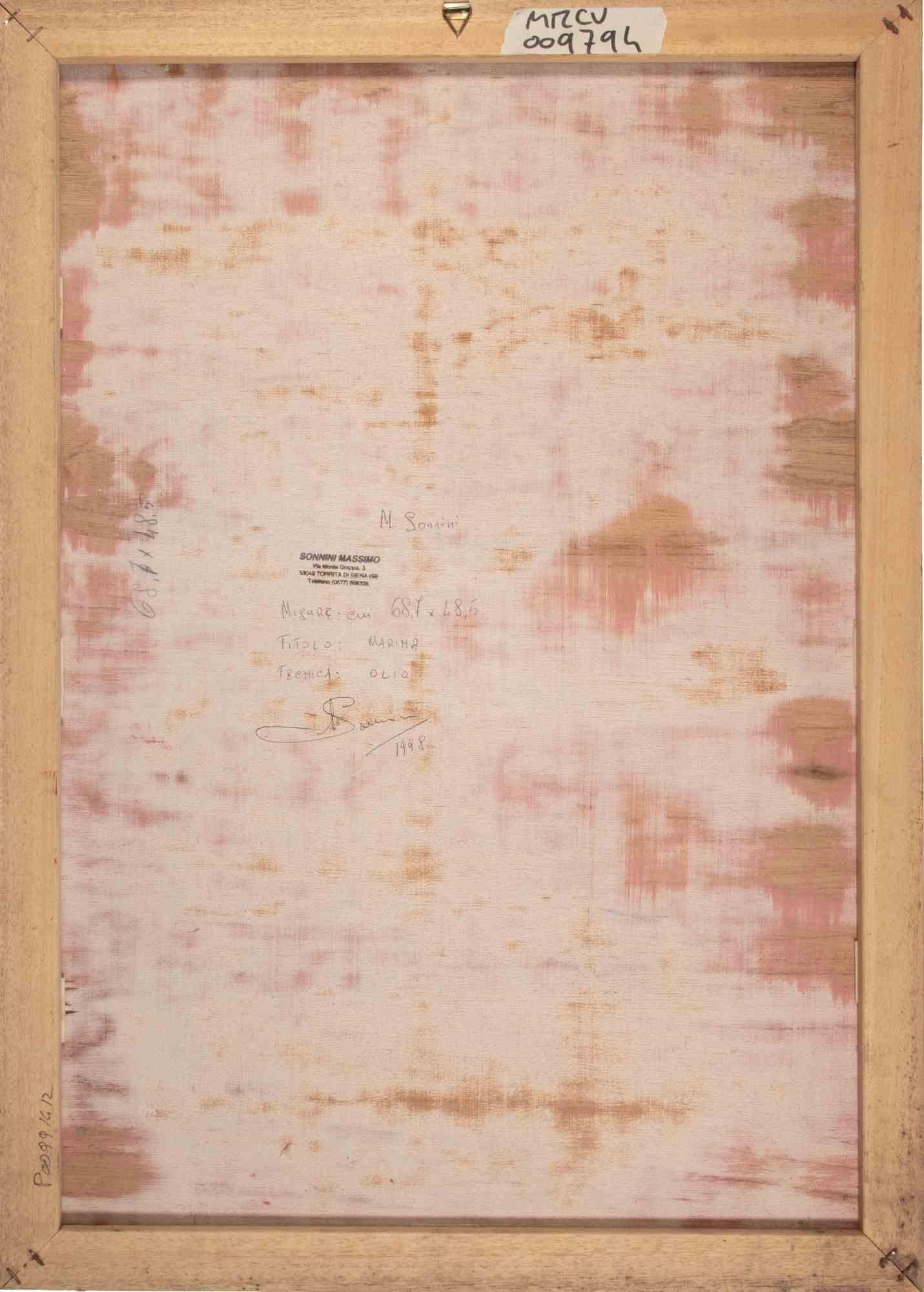 Marin - Gemälde von Massimo Sonnino - 1998 im Angebot 3