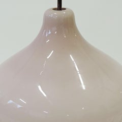 Massimo Vignelli Antique Pink Murano Glass Ceiling Lamp for Venini, Italy, 1950s