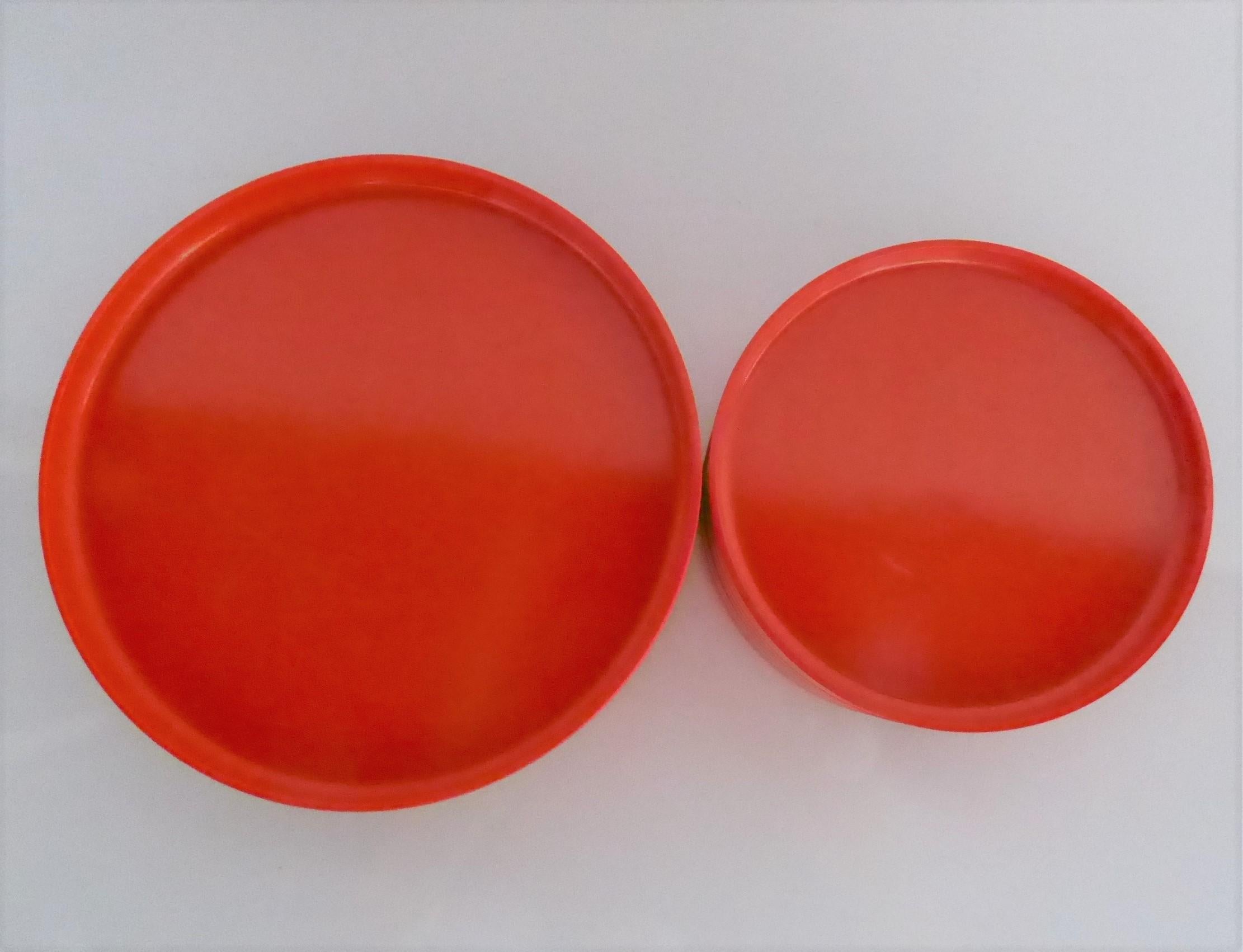 Massimo Vignelli for Heller Set of Max 2 ABS Dinnerware, Italy 1960s - 22 Pieces In Good Condition In Miami, FL