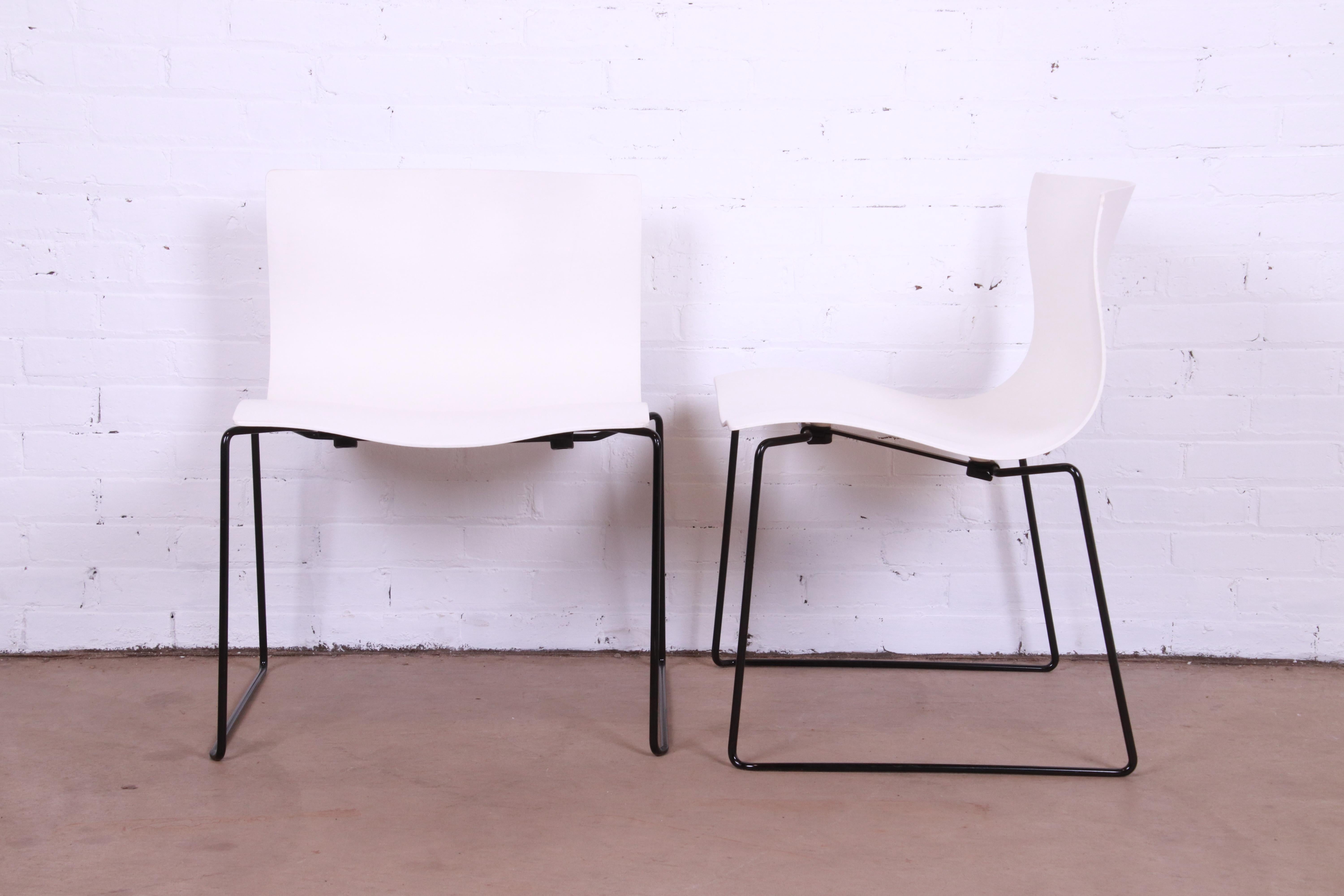 Massimo Vignelli pour Knoll International Postmodern Handkerchief Chairs, douze chaises en vente 1