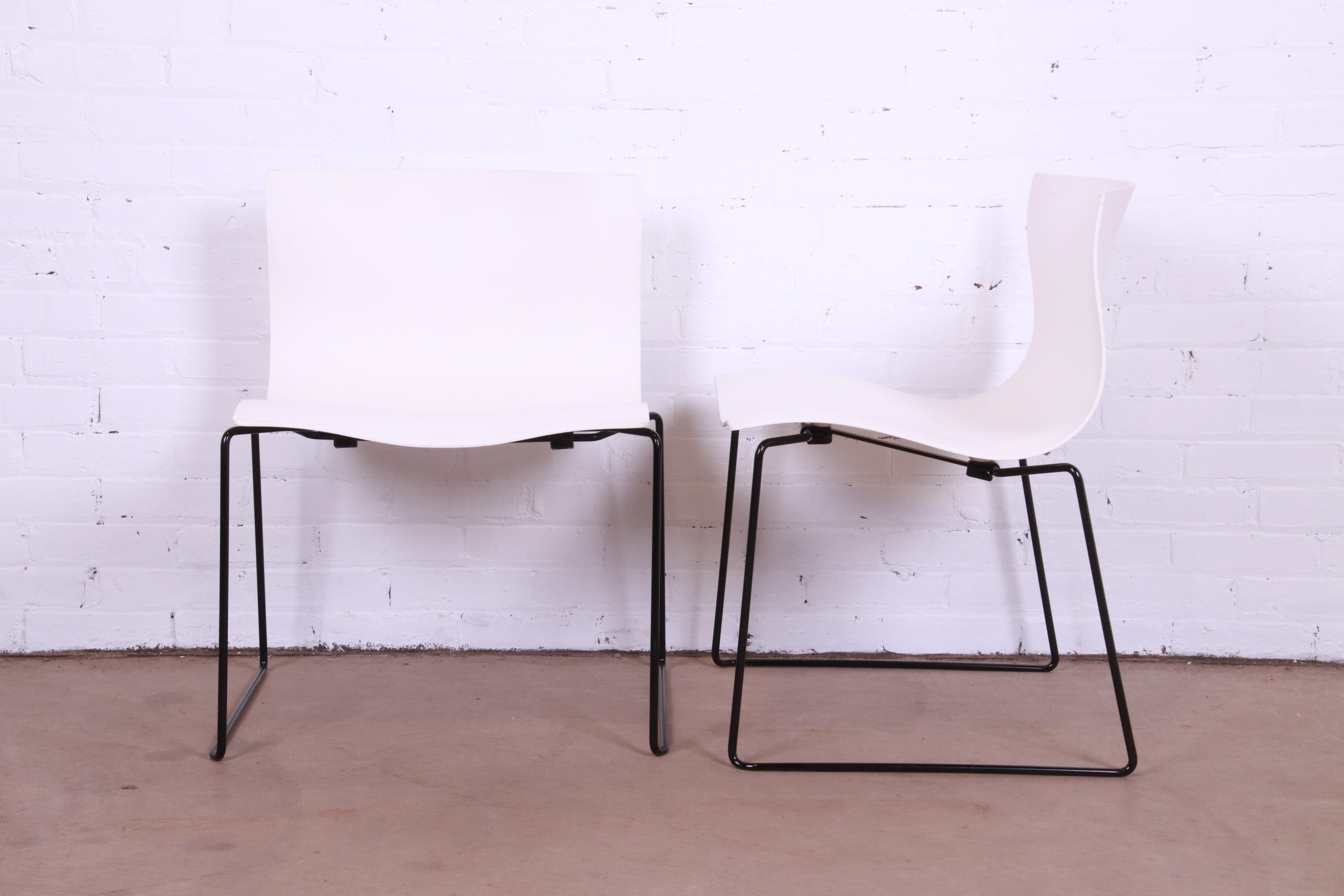 Massimo Vignelli für Knoll International Postmoderne Taschentuchstühle, Zwölf im Angebot 2