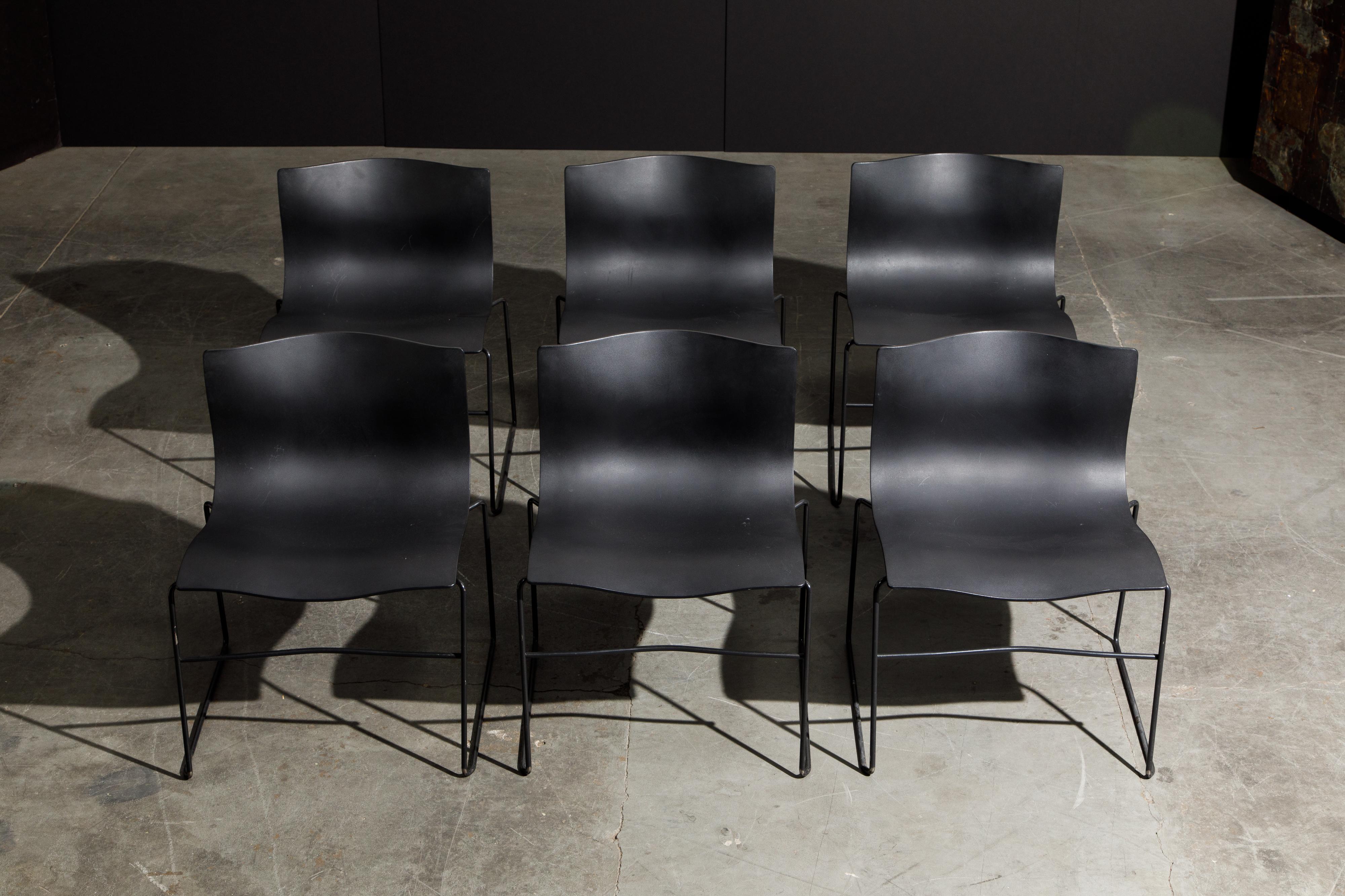 Ensemble de douze chaises Handkerchief de Massimo Vignelli pour Knoll Intl, signées en vente 4