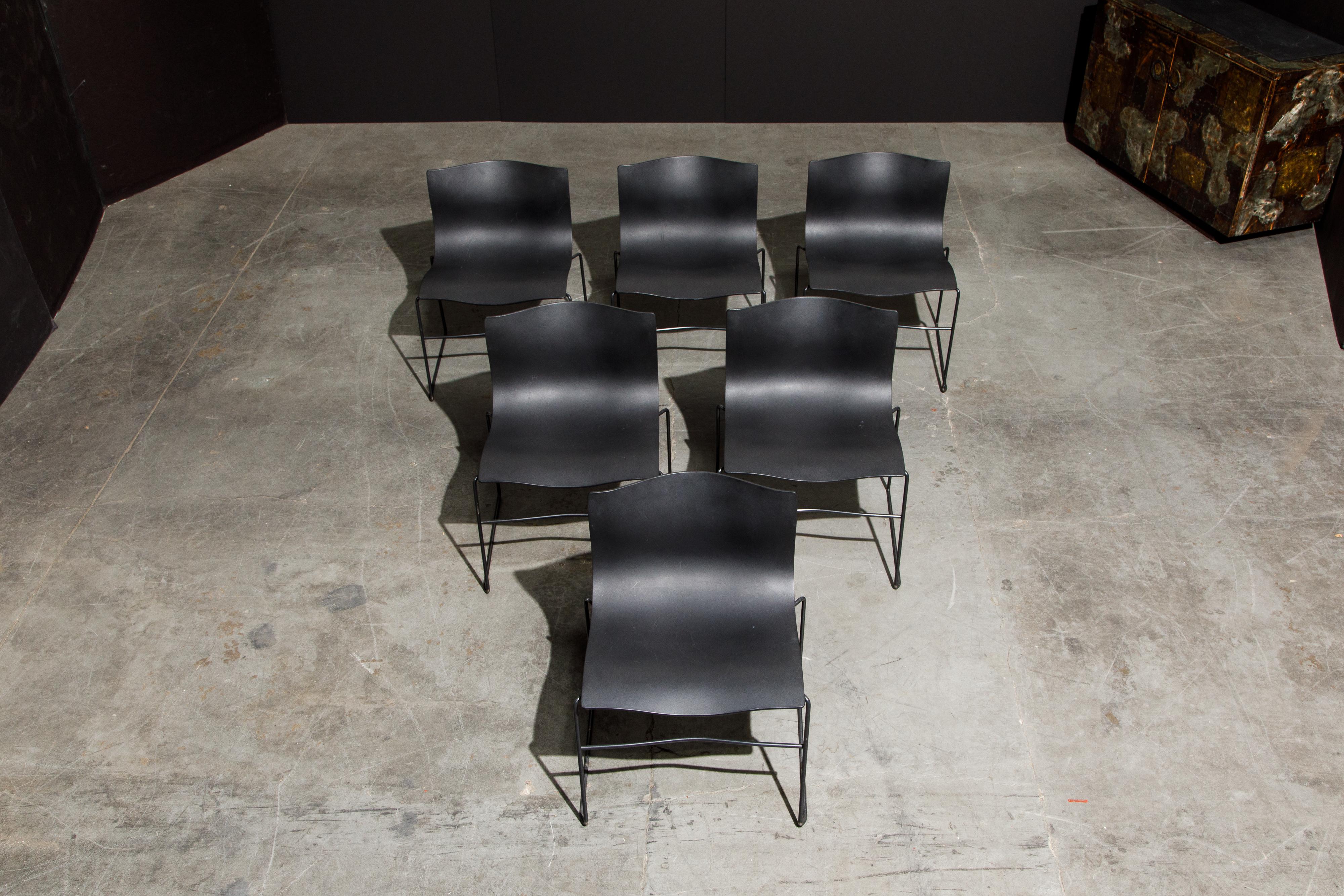 Massimo Vignelli for Knoll Intl 'Handkerchief' Chairs, Signed, Set of Twelve For Sale 5