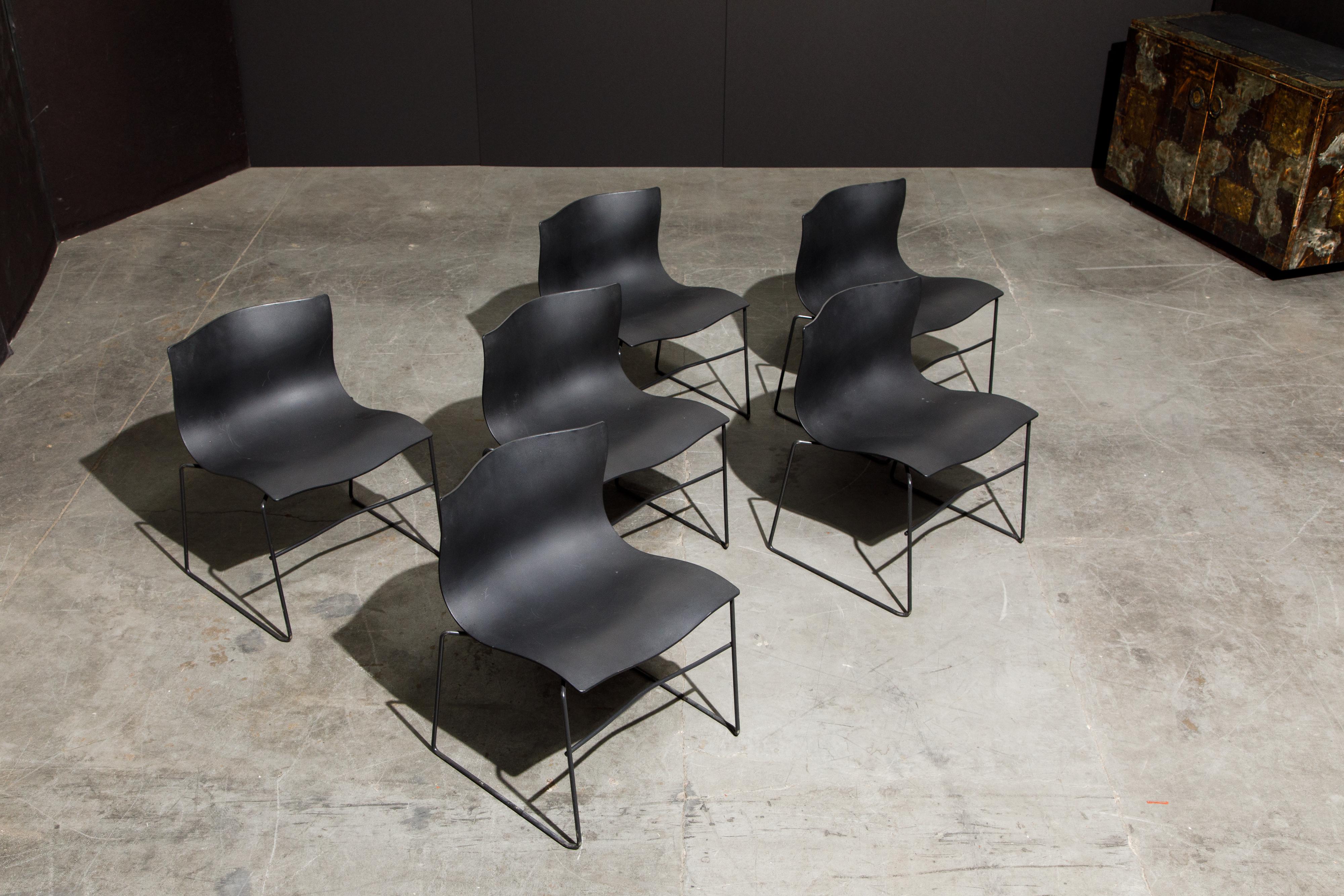 Massimo Vignelli for Knoll Intl 'Handkerchief' Chairs, Signed, Set of Twelve For Sale 6