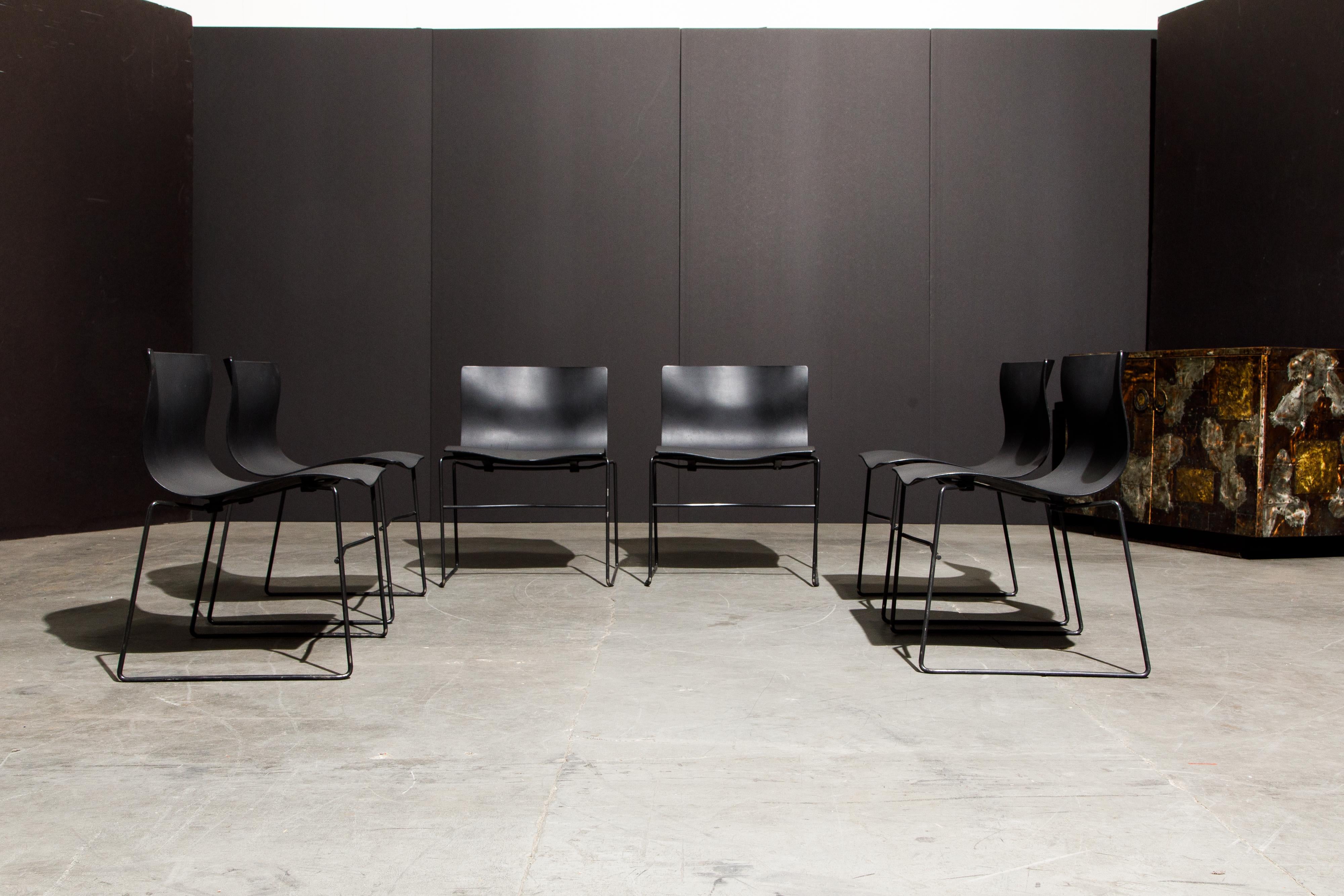 Massimo Vignelli for Knoll Intl 'Handkerchief' Chairs, Signed, Set of Twelve 7