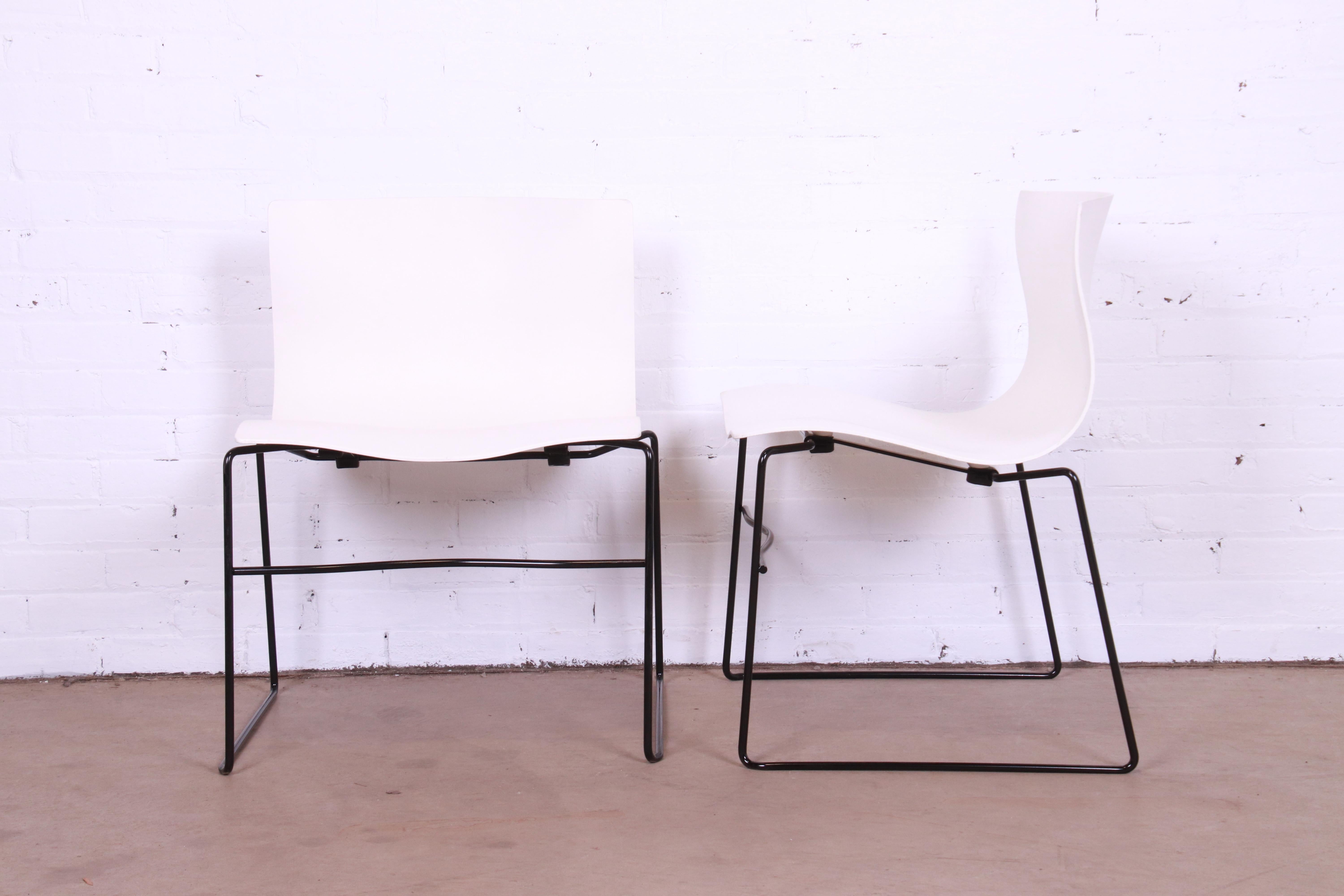 Steel Massimo Vignelli for Knoll Postmodern Handkerchief Chair, 7 Available For Sale