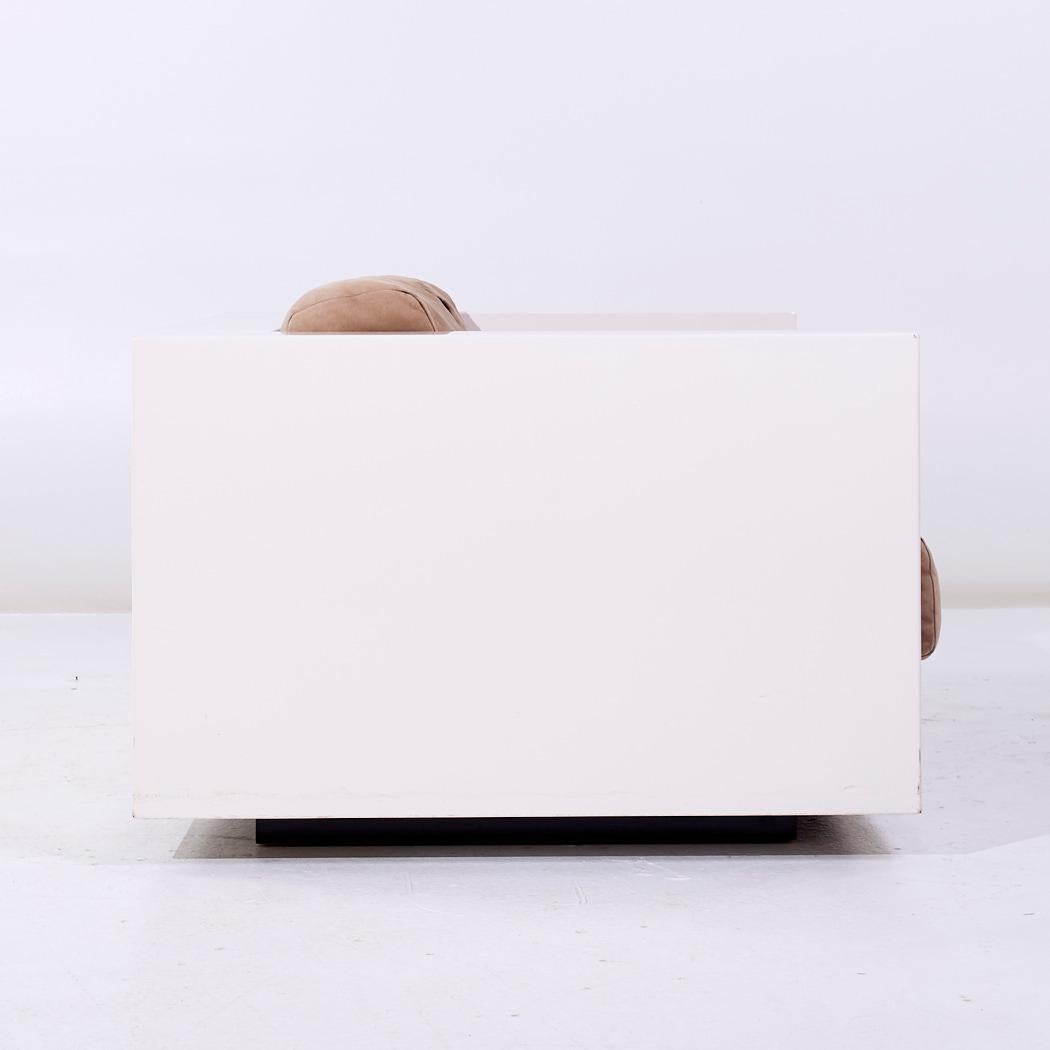 Massimo Vignelli para Poltronova Sofá Settee Saratoga Mid Century Italiano en venta