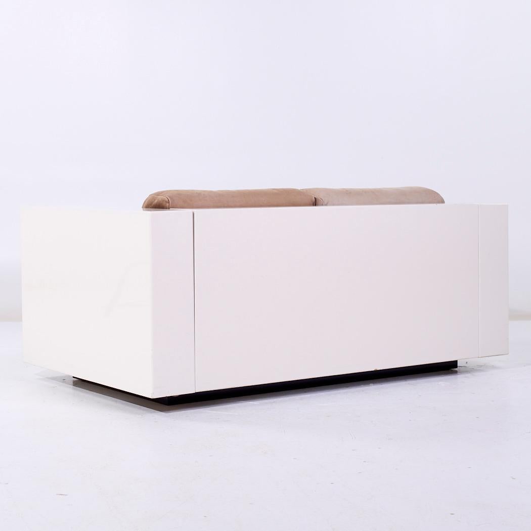 Massimo Vignelli para Poltronova Sofá Settee Saratoga Mid Century finales del siglo XX en venta