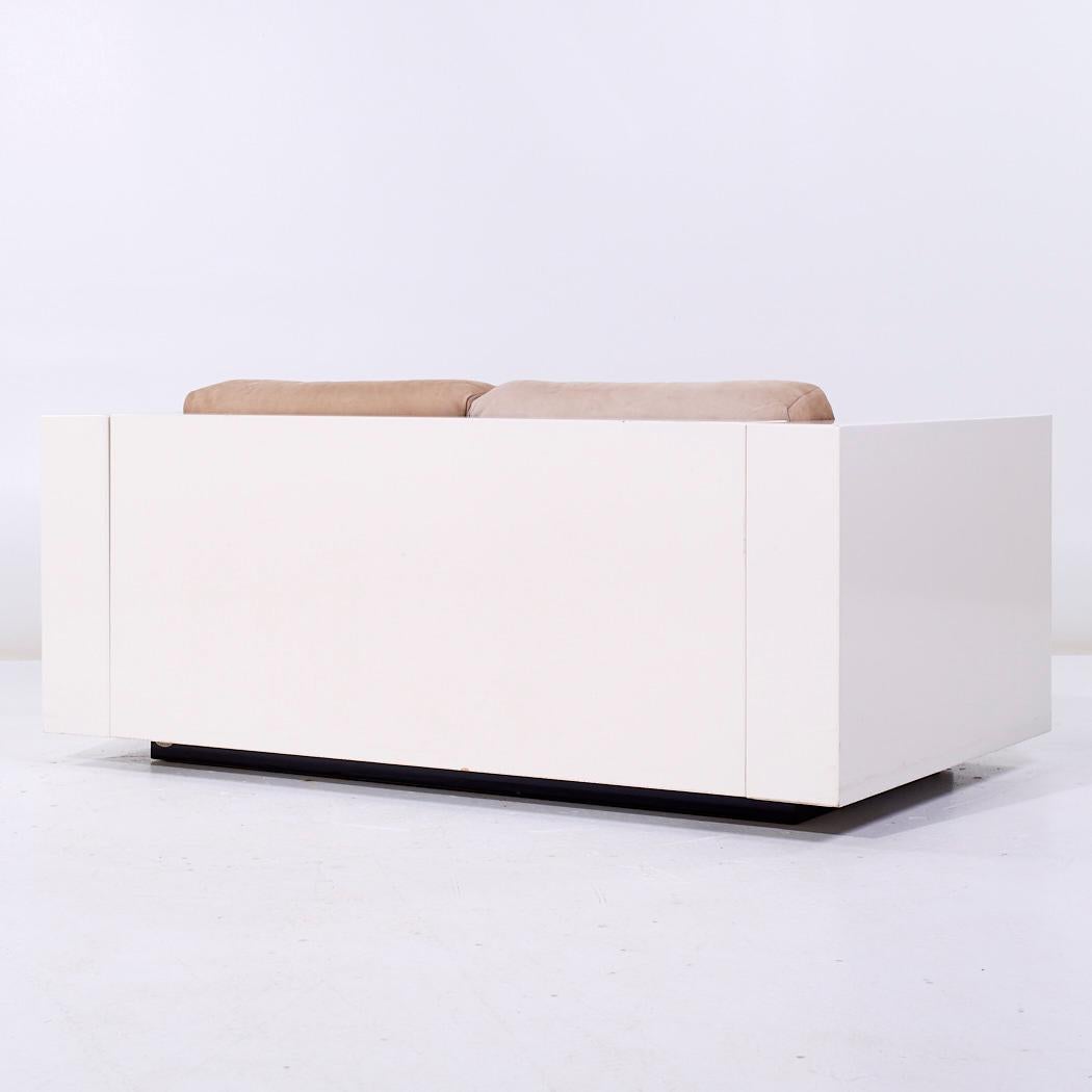 Massimo Vignelli para Poltronova Sofá Settee Saratoga Mid Century en venta 1