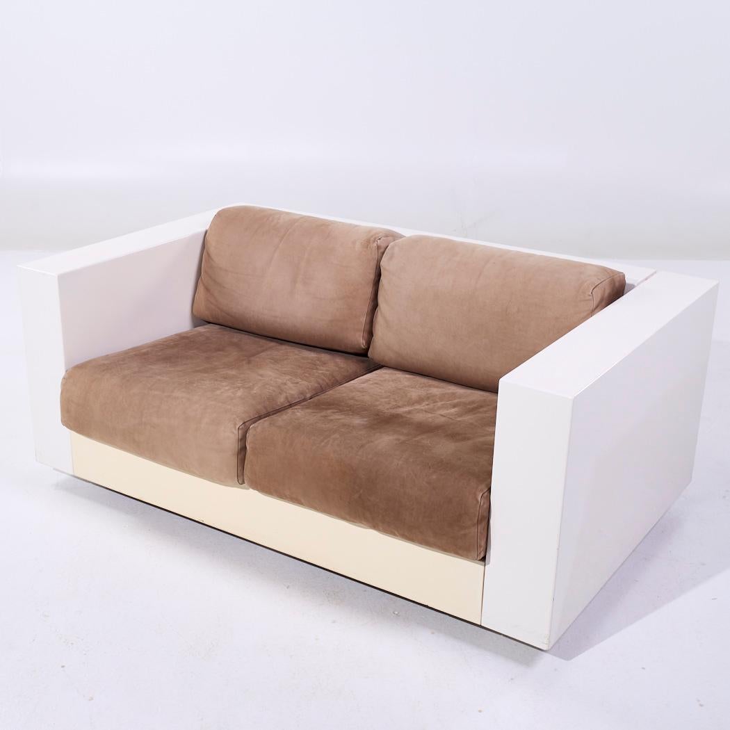Massimo Vignelli para Poltronova Sofá Settee Saratoga Mid Century en venta 2