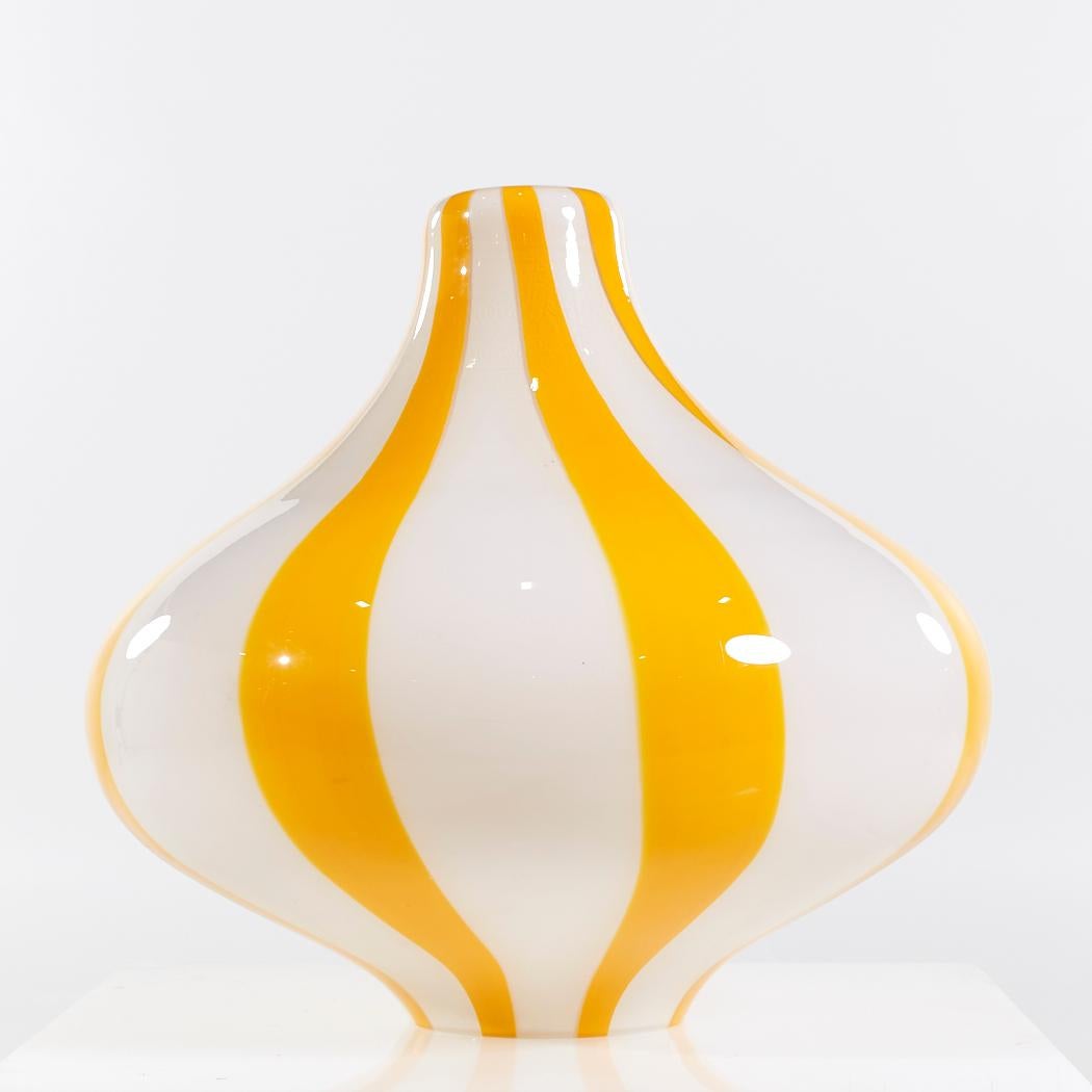 Late 20th Century Massimo Vignelli for Venini Mid Century Glass Pendant Lamp For Sale