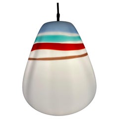 Massimo Vignelli for Venini Multi-colored Mid-Century Glass pendant lamp, Italy