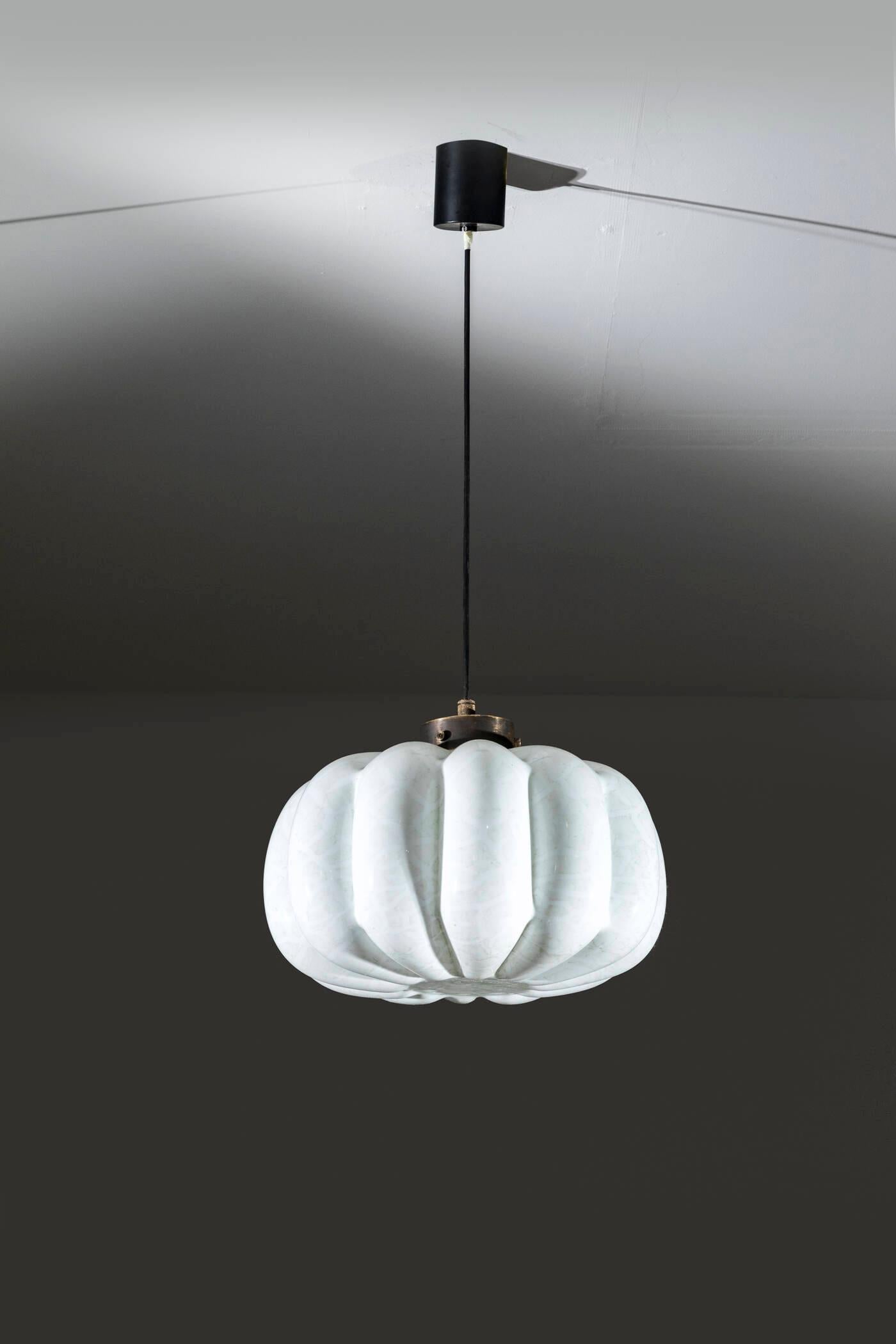 Italian Massimo Vignelli, Lampada a sospensione, prod. Venini anni '60 in vendita
