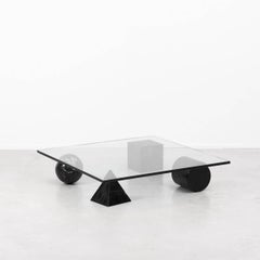 Table basse Massimo Vignelli Metafora pour Casigliani:: Italie:: 1979