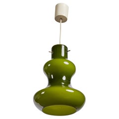 Massimo Vignelli, Pendelleuchte, Glas, Metall, Italien, 1960er Jahre