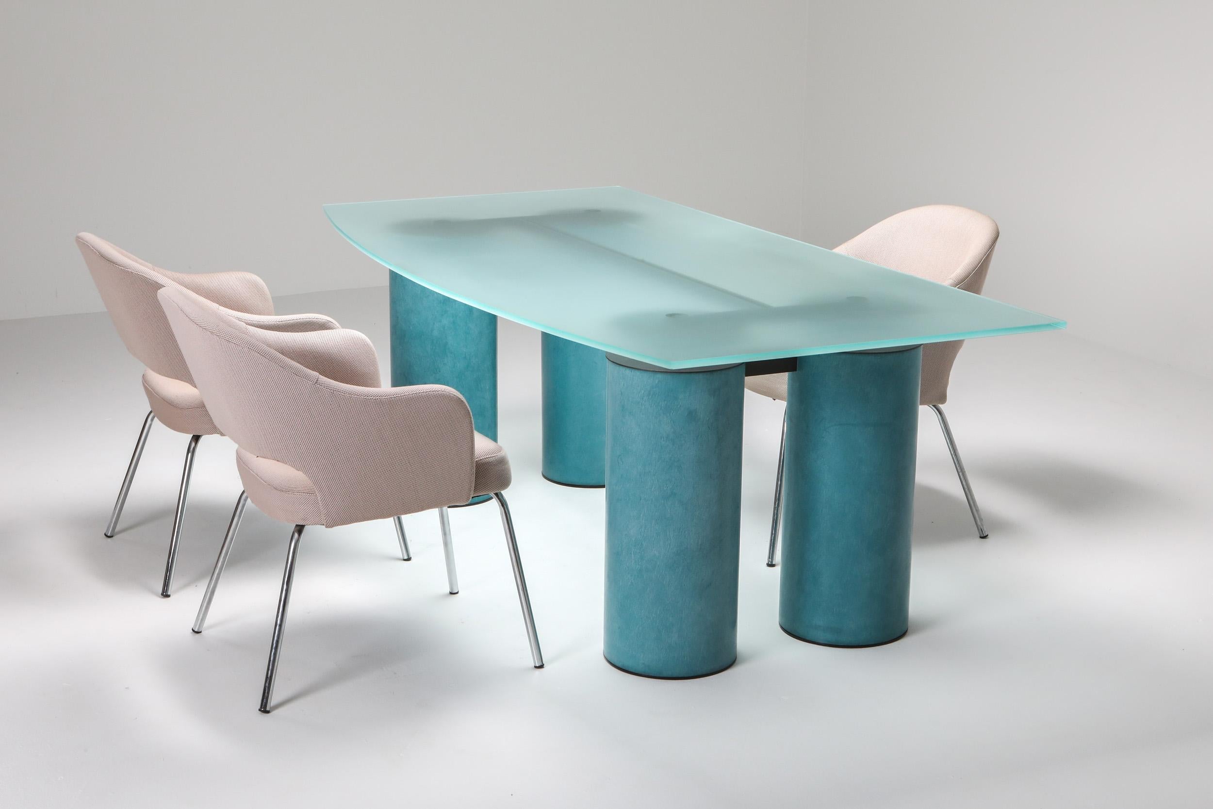 Late 20th Century Massimo Vignelli 'Serenissimo' Table Desk for Acerbis