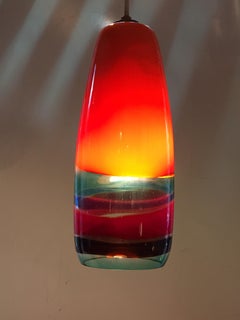 Massimo Vignelli "Sigaro" Venini Hanging Pendant