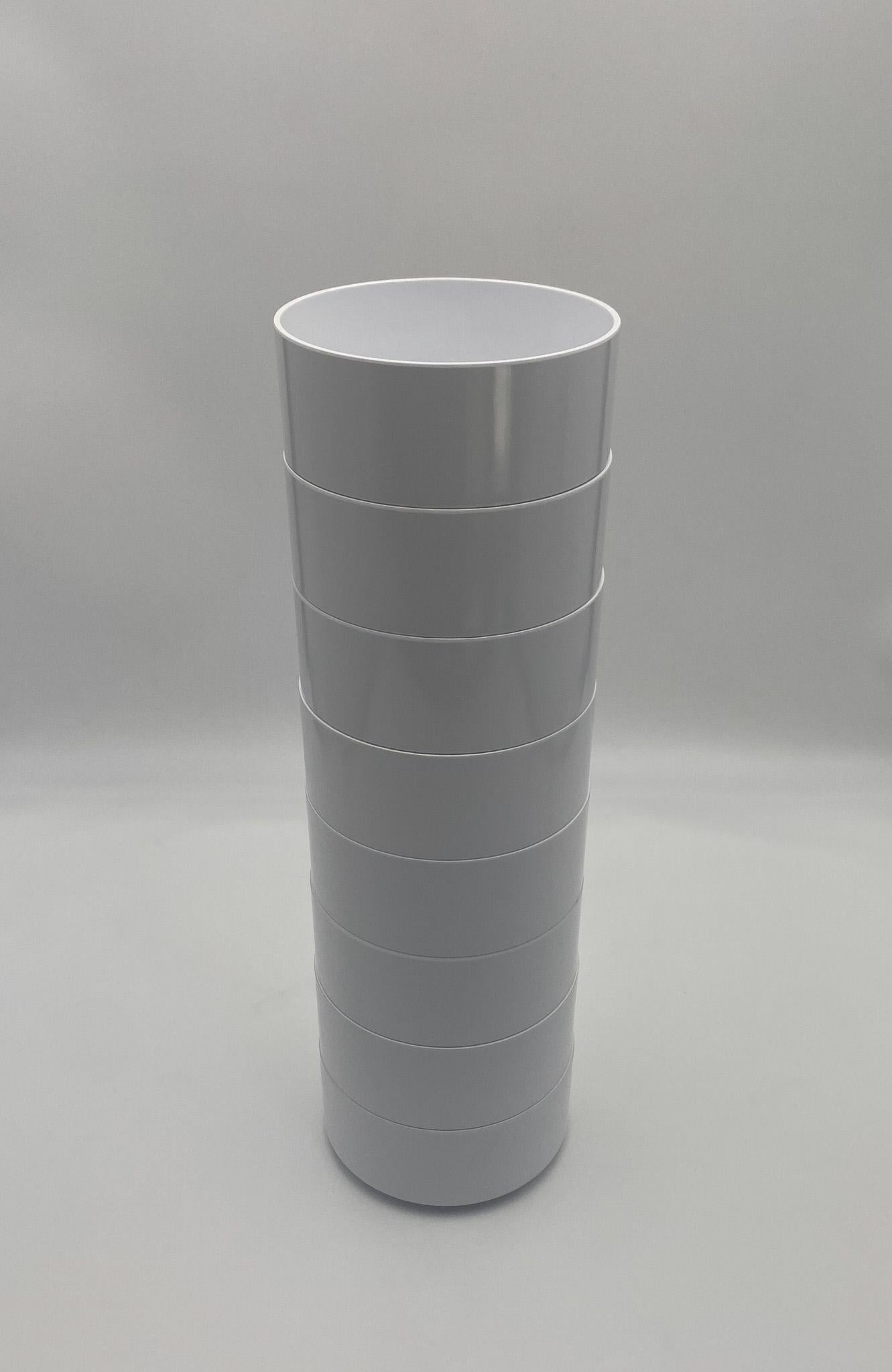 20th Century Massimo Vignelli Stackable Dinnerware for Heller ( 33 pieces ), USA, c.1980