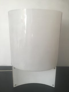 Massimo Vignelli Steel and Perspex Table Lamp Model 526G, Arteluce 1965 Italy