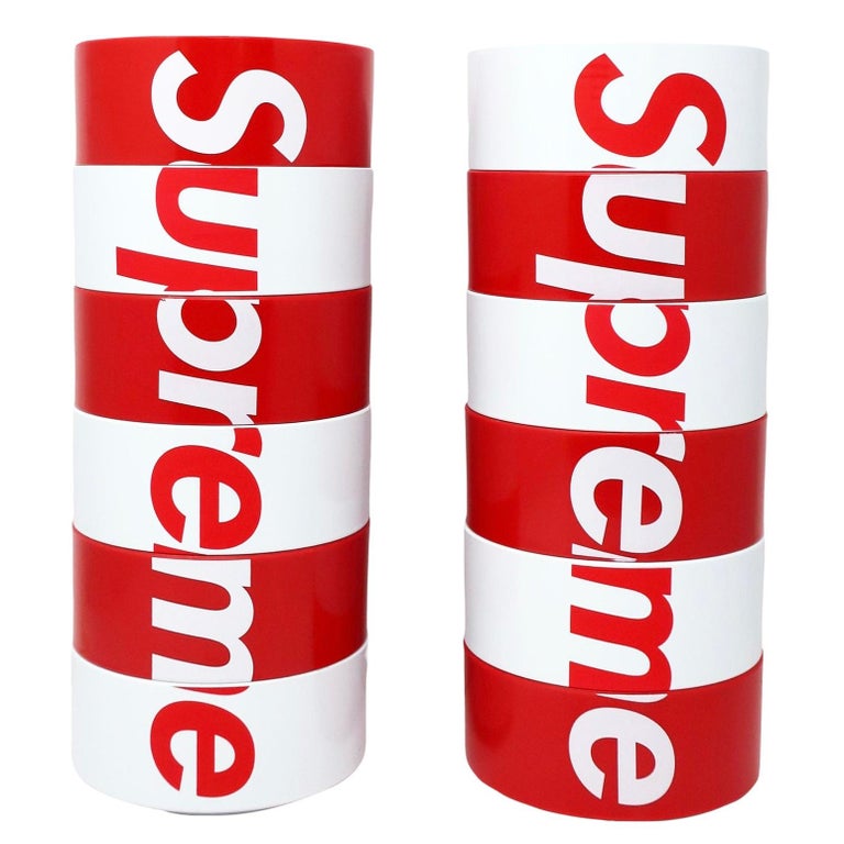 Massimo Vignelli x Supreme x Heller Bowls, Red, White, 1964