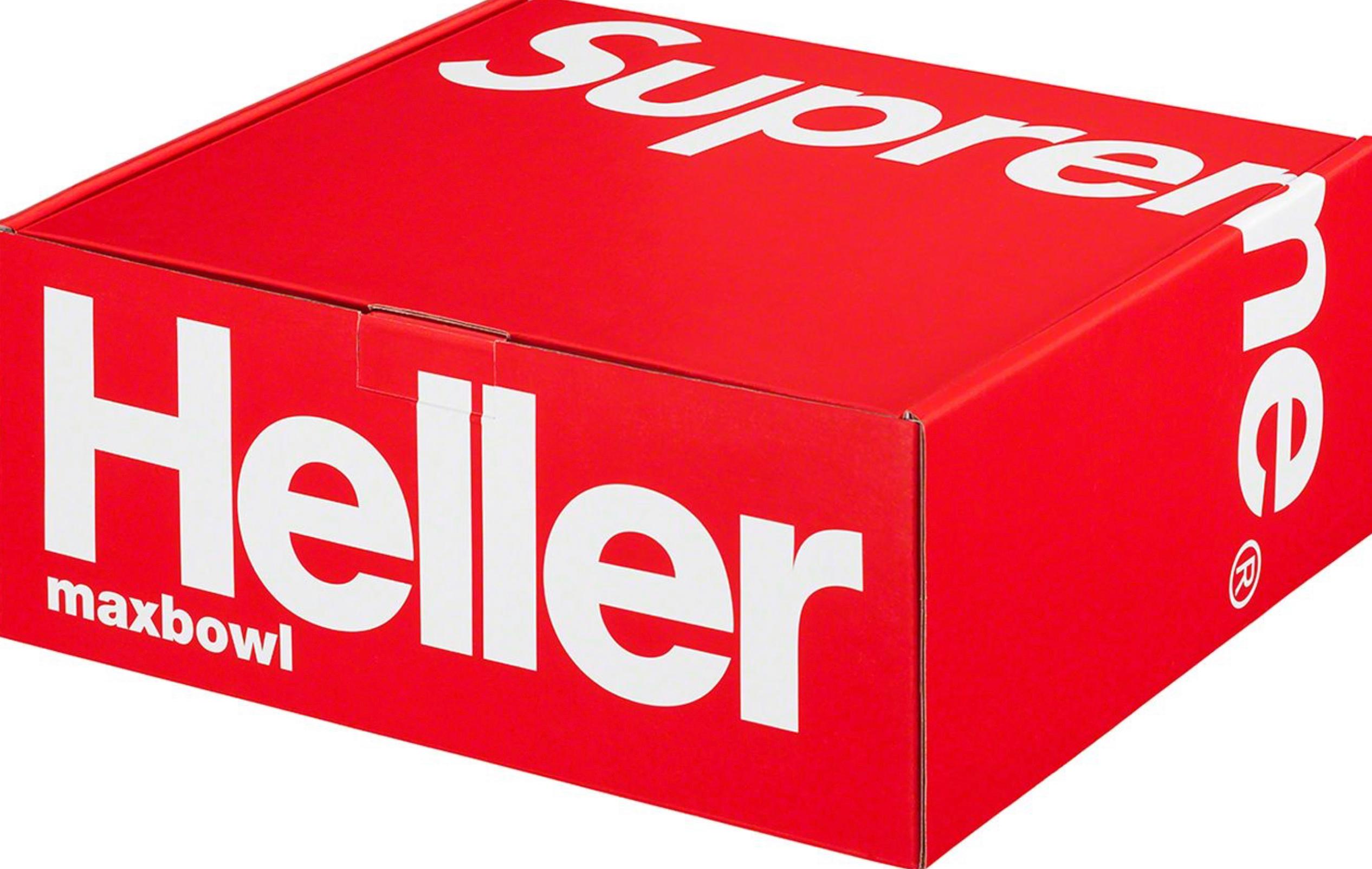 Massimo Vignelli x Supreme x Heller Bowls, Red, White, 1964, Spring 2023. New in original boxes. Set of 12. 6 red + 6 white (as pictured). Made exclusively for Supreme. Spring Summer 2023. 
This iconic dinnerware design was originally released in