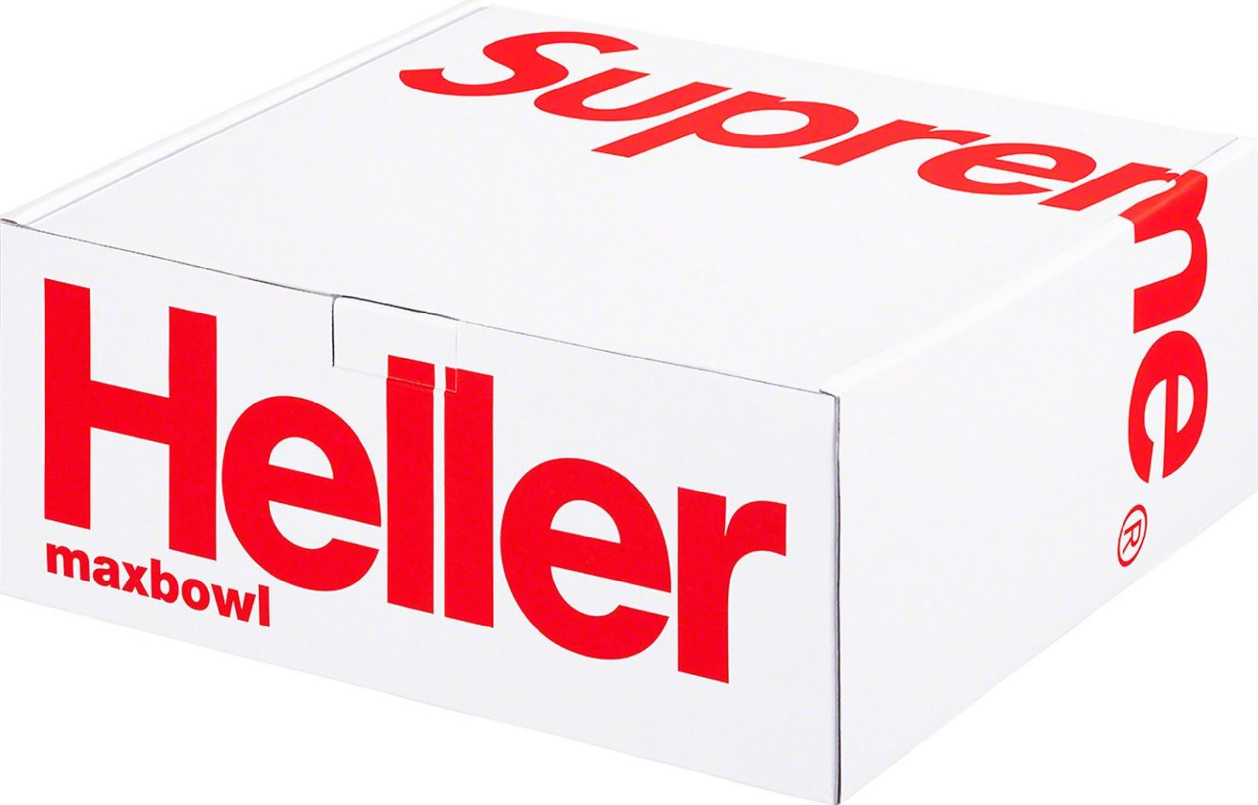 Bols rouges et blancs Massimo Vignelli x Supreme x Heller, 1964, printemps 2023. Neuf - En vente à Brooklyn, NY