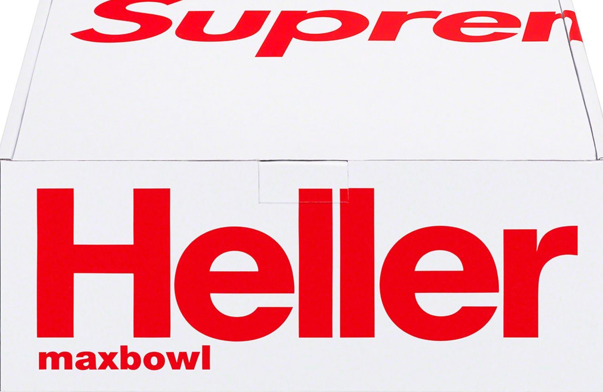 Plastic Massimo Vignelli x Supreme x Heller Bowls, Red, White, 1964, Spring 2023 For Sale