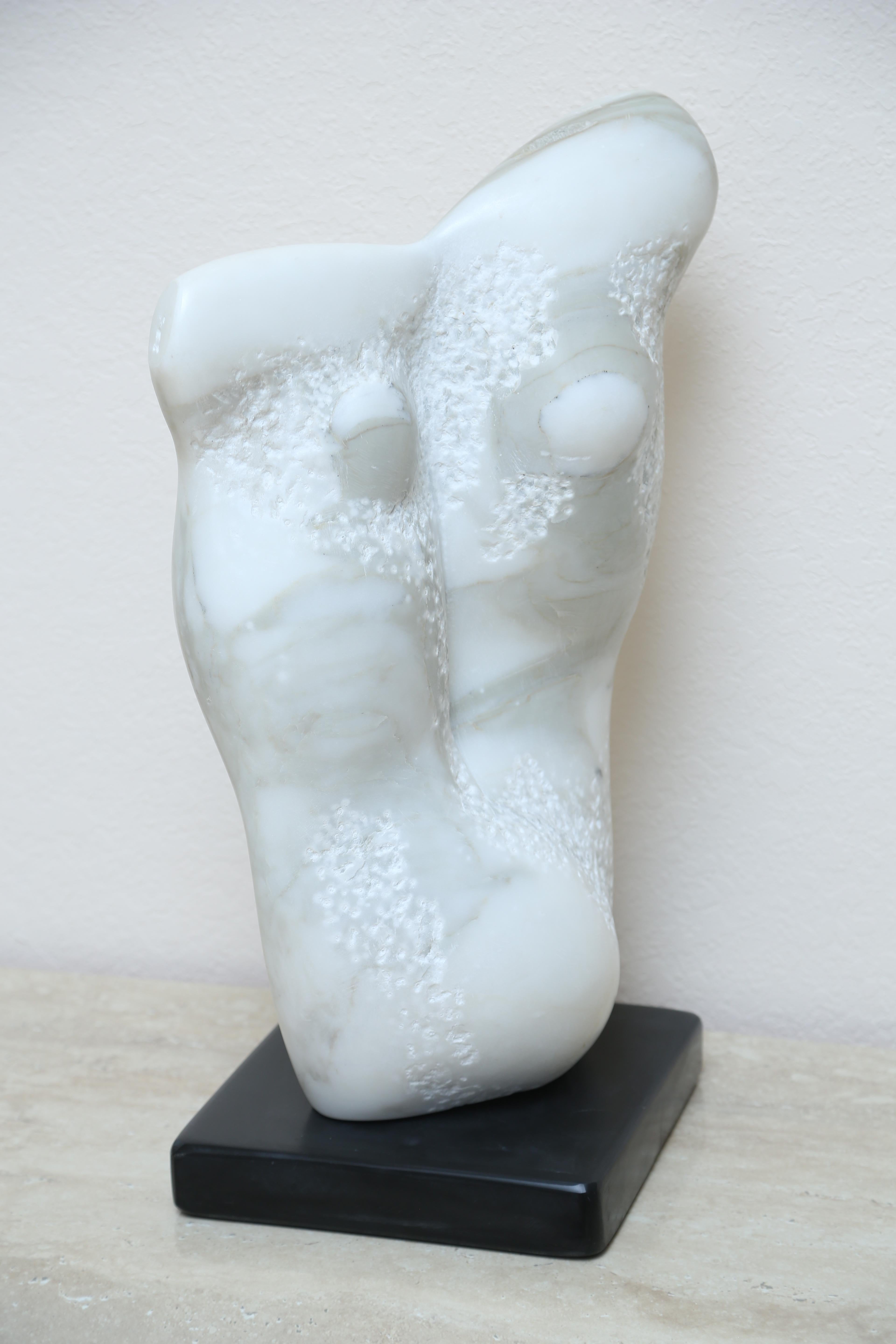 Carrara marble sculpture - Contemporary Sculpture by Massimo Villani