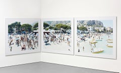 Beach, triptych
