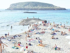 Cala Conta Evening - large scale Mediterranean beach scene (artist framed)