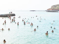 Cala Conta Point - großformatige mediterrane Strandszene (gerahmt von Künstlern)